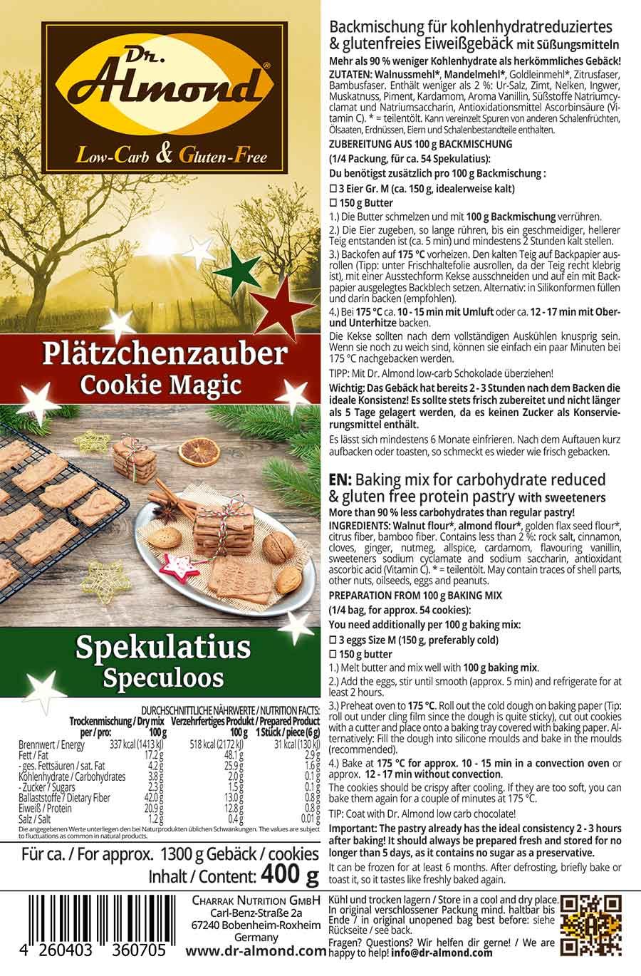 Cookie Magic SPECULOOS Christmas Cookies Low Carb Keto Gluten Free Baking Mix - Image 7