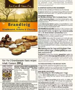 choux pastry low carb gluten free soy free paleo keto baking mix eclairs profiteroles churros protein