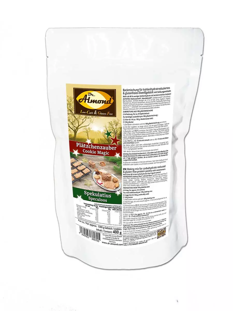 Cookie Magic SPECULOOS Christmas Cookies Low Carb Keto Gluten Free Baking Mix - Image 2