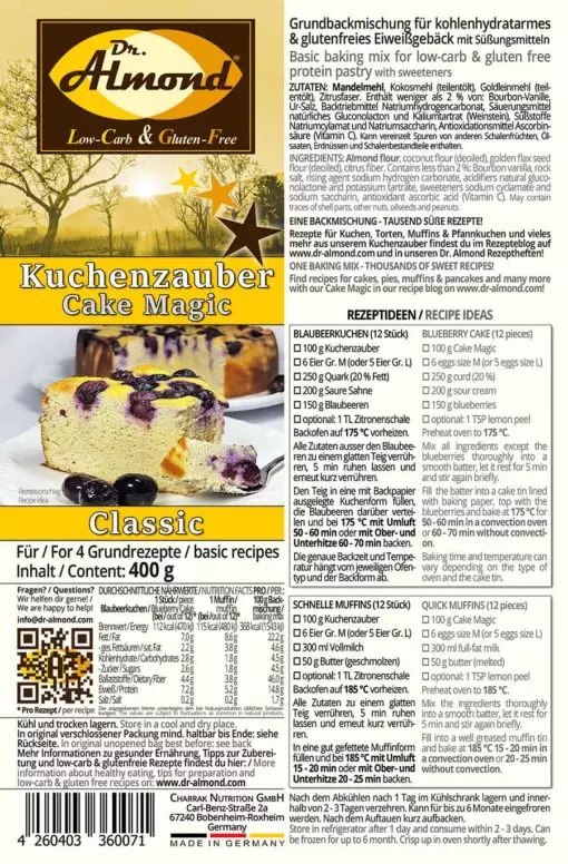 Cake Magic CLASSIC Basic Baking Mix for cakes, cookies, pancakes and more - low carb, gluten free, soy free, keto - Image 11