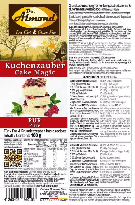 Cake Magic PURE Basic Baking Mix for cakes, cookies, pancakes and more - low carb, gluten free, soy free, keto - Image 11