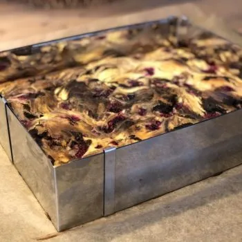 Recipe Cheesecake Brownies with Raspberries low-carb gluten-free keto