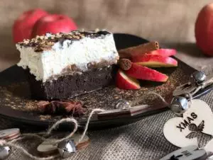 Recipe Brownie-Baked Apple Tiramisu low-carb gluten-free