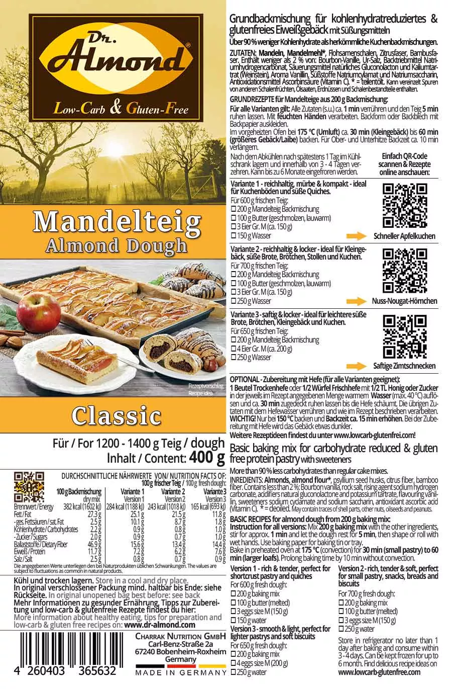 Almond Dough CLASSIC Baking Mix for cakes, bases, sweet bread and buns | low-carb | gluten-free | soy-free | keto - Image 7