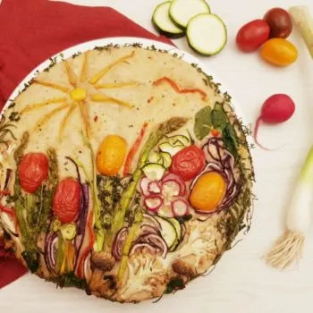 Recipe vegetables Foccacia for grilling lowcarb gluten-free keto