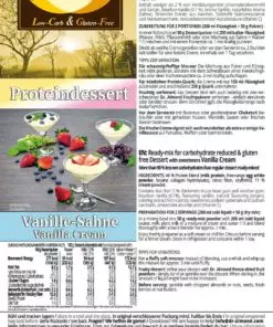 Protein dessert VANILLE-CREAM - dessert cream low carb gluten-free without added sugar