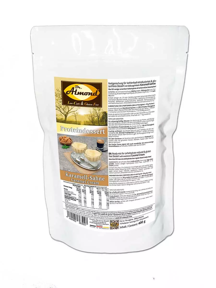 Protein dessert CARAMEL CREAM - dessert cream low carb gluten-free without added sugar - Image 2